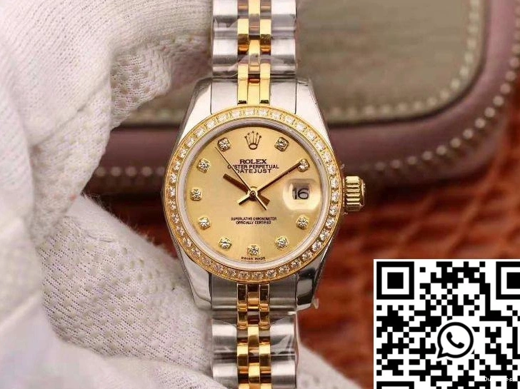 Lady Datejust 28mm Gold Rolex 18K Plating Dial Gold 0910